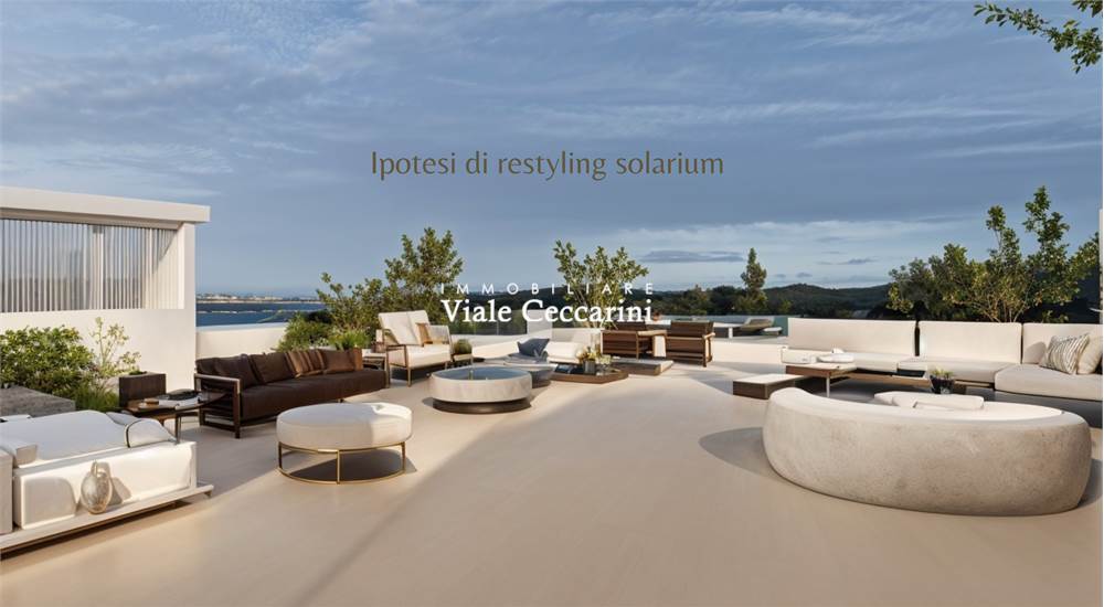 Render: ipotesi di restyling solarium