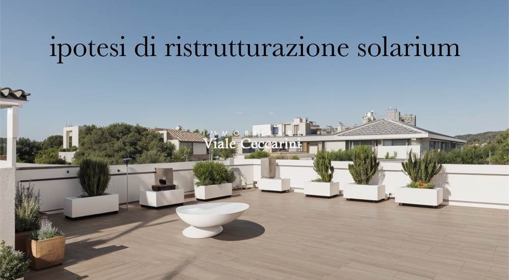 Render: ipotesi di restyling solarium