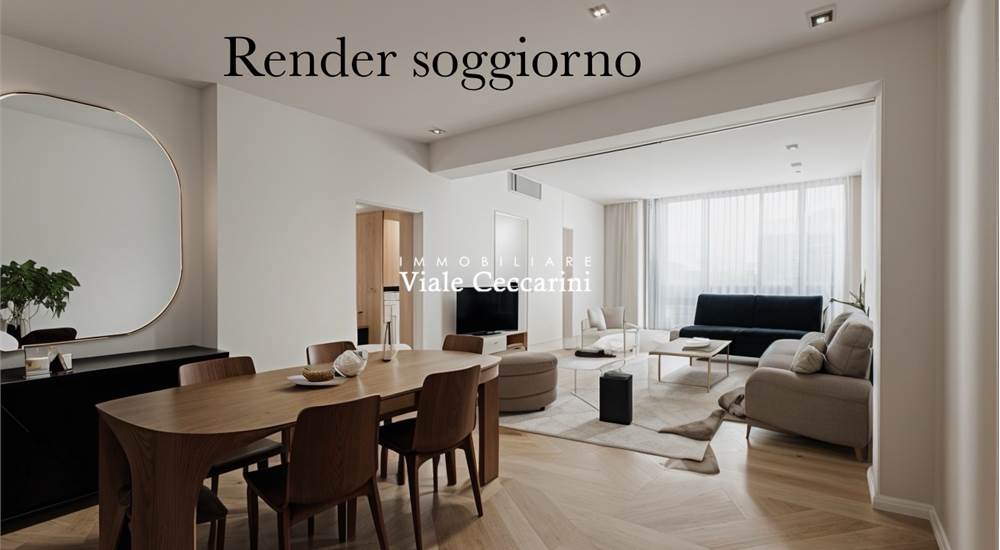 Render soggiorno - ipotesi di restyling