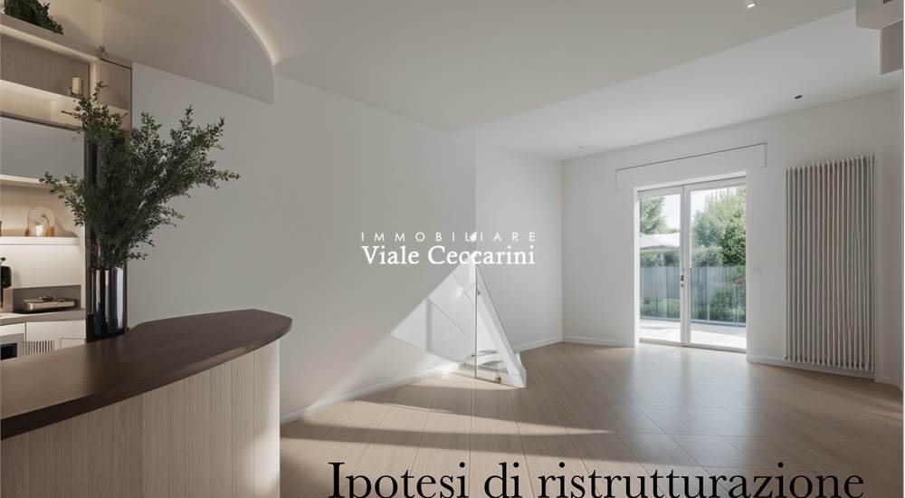 Render: ipotesi di restyling soggiorno