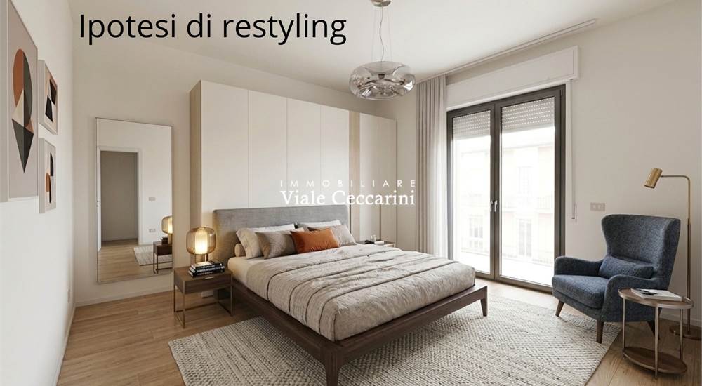 Render con ipotesi di restyling camera